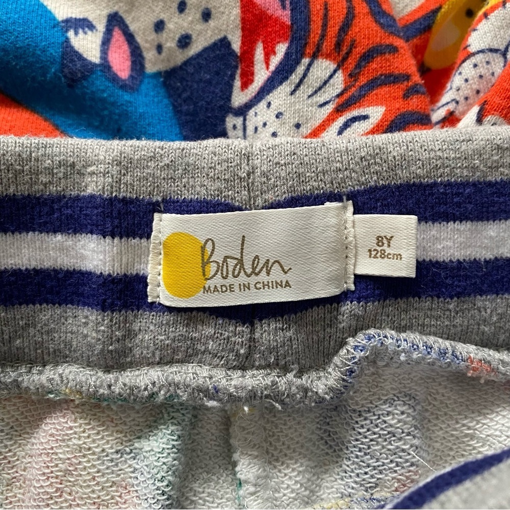 Mini Boden Colorful Animal Print Kids Shorts - Picture 10 of 11